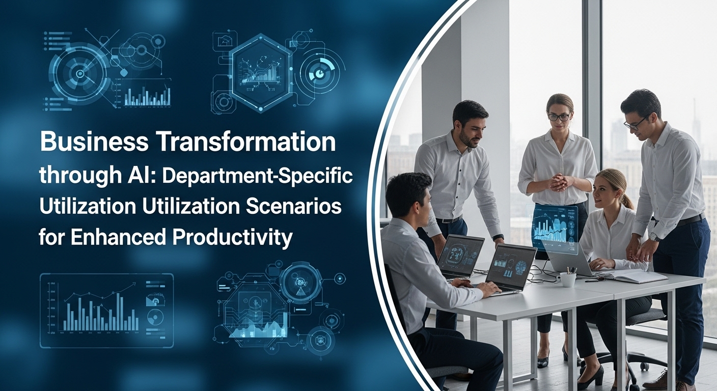 生成AIによる業務改革｜生産性を高める部門別活用シナリオ