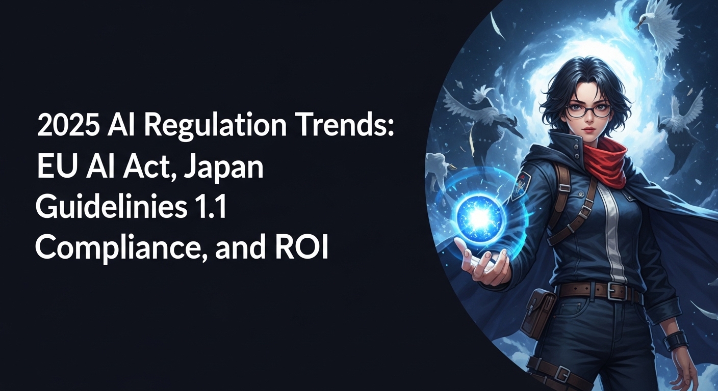 2025年AI規制動向：EU AI法・日本ガイドライン1.1対応とROI