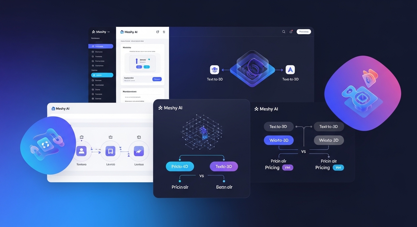 Meshy AIの使い方完全ガイド2025｜テキストから3D生成＆料金比較