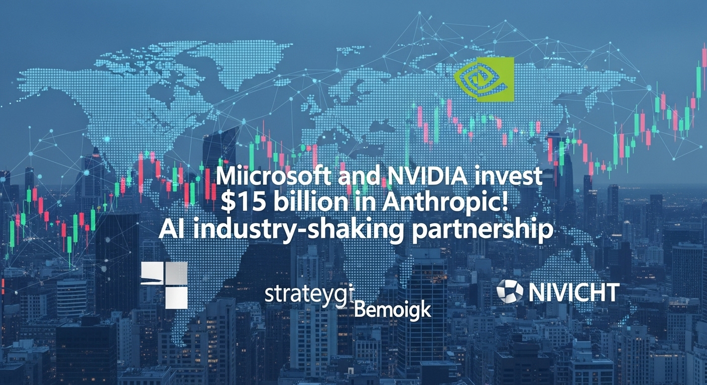 MicrosoftとNVIDIAがAnthropicに150億ドル投資！AI業界激震の提携