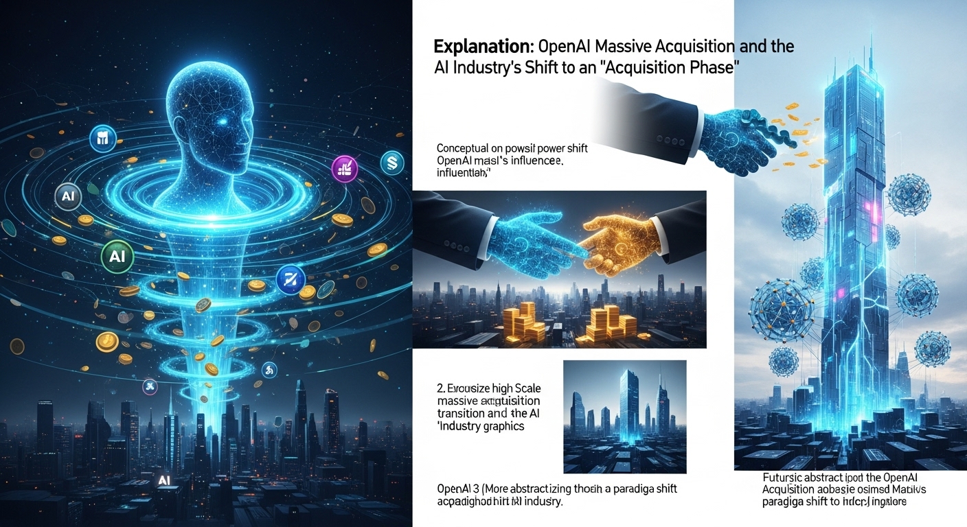 解説：OpenAI巨額買収とAI業界「買収フェーズ」への移行