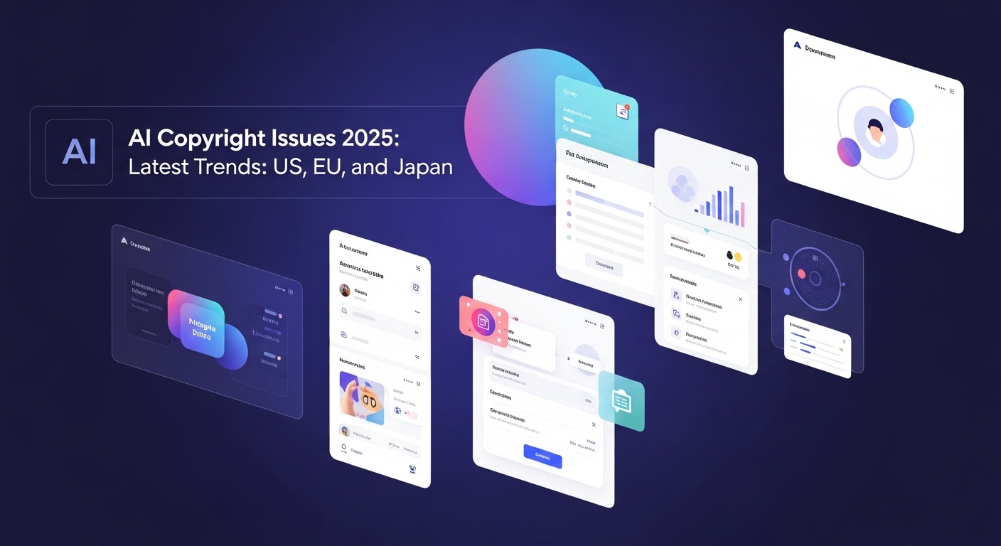 AI著作権問題2025：米国・EU・日本の最新動向と対策ガイド