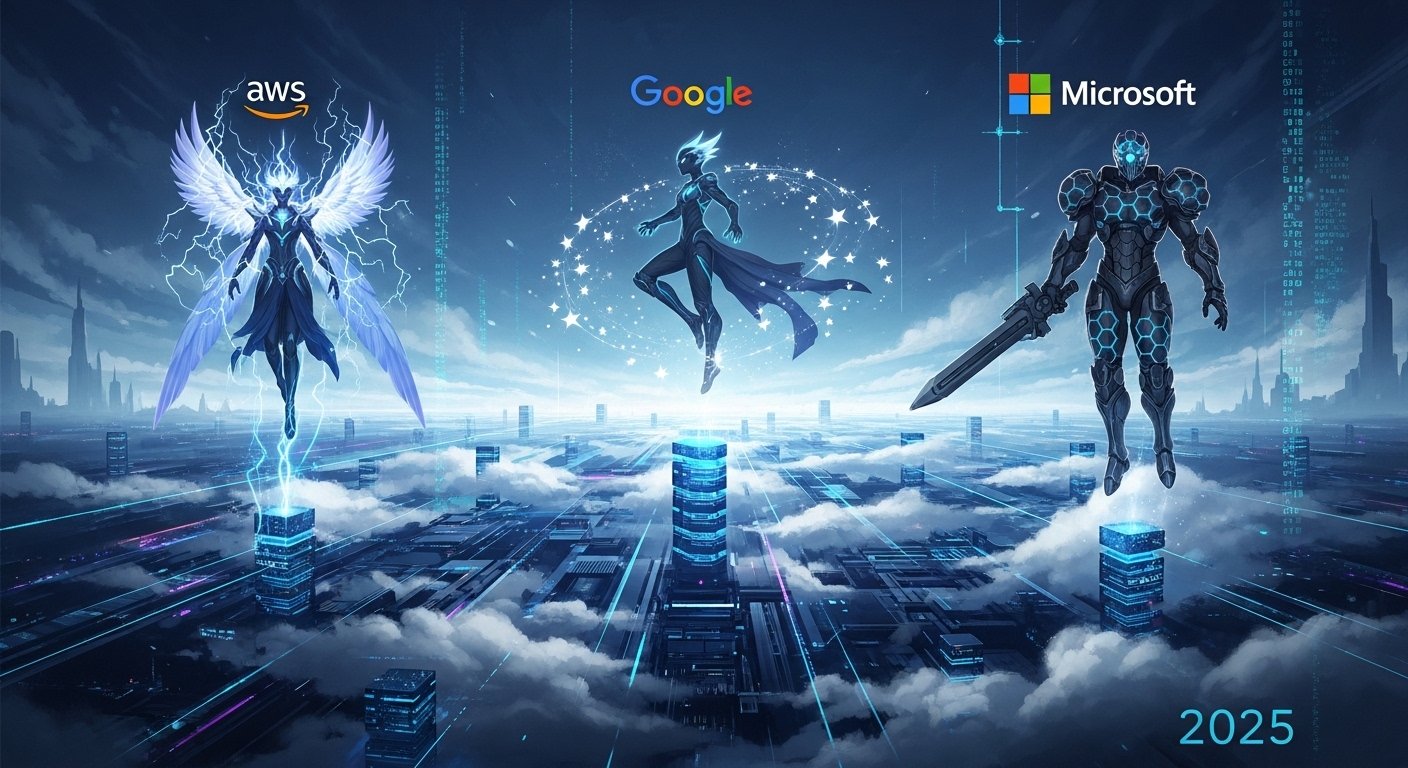 自律型AIエージェント比較2025：AWS/Google/Microsoft戦略と活用法