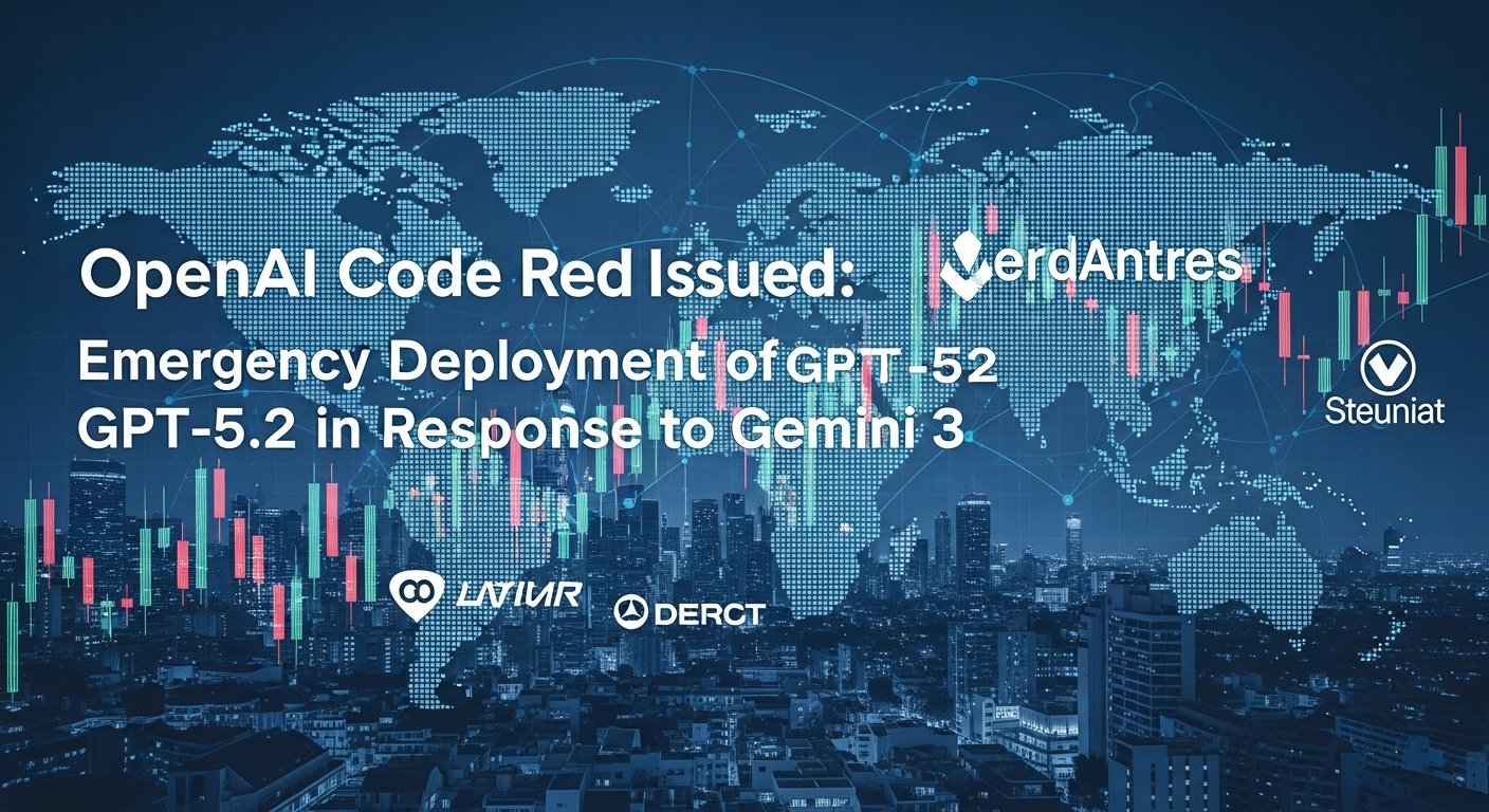OpenAIコードレッド発令：Gemini 3対抗でGPT-5.2緊急投入へ