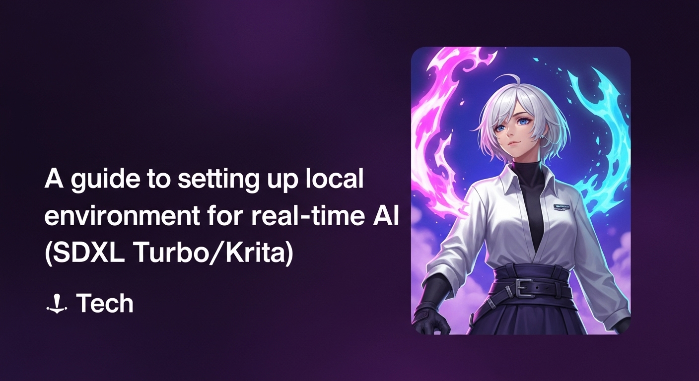 【無料】リアルタイムAI描画のローカル環境構築ガイド(SDXL Turbo/Krita)