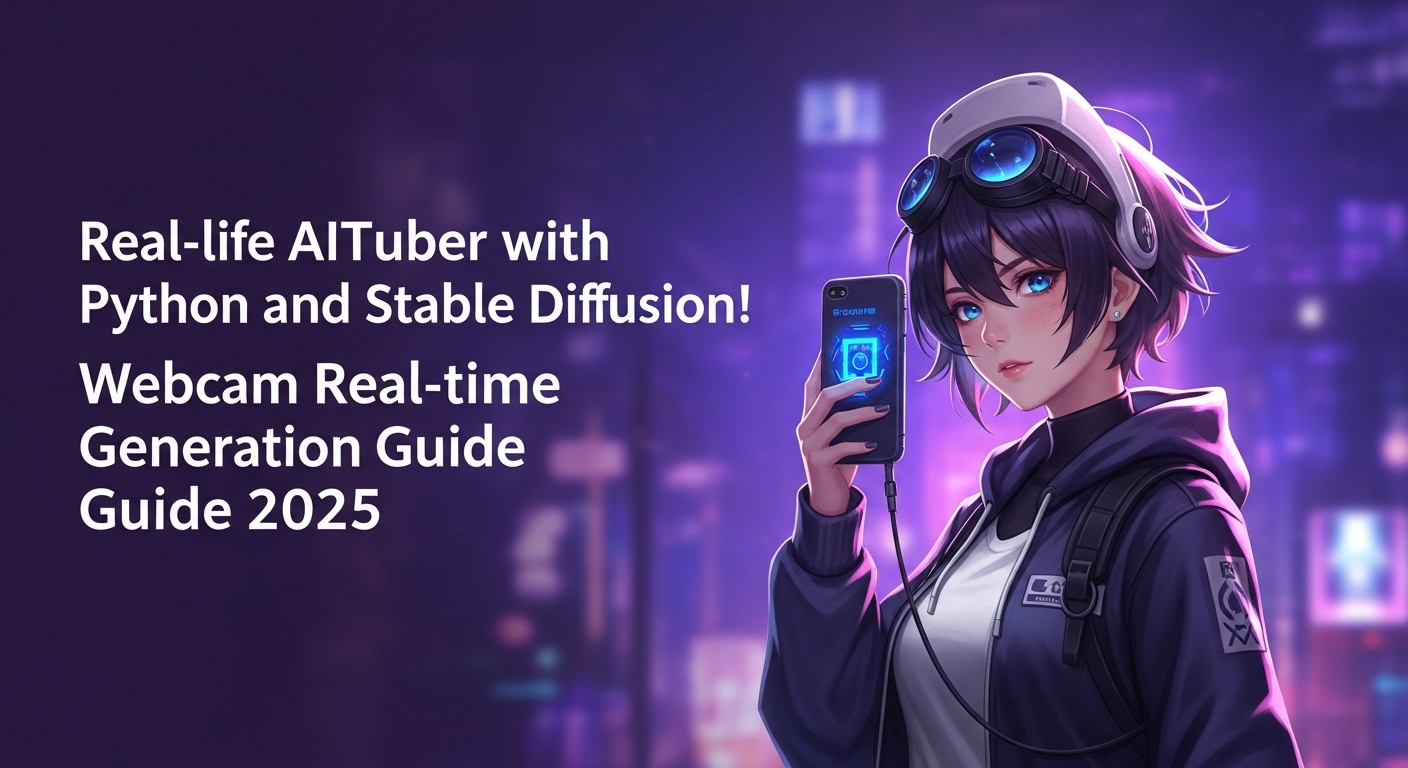 PythonとStable Diffusionで実写AITuber！Webカメラリアルタイム生成ガイド2025