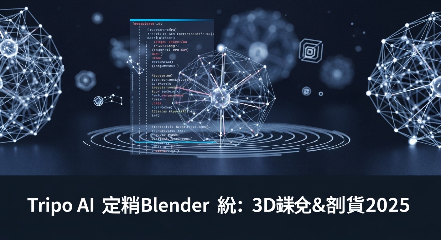 Tripo AI×Blender：画像から3Dモデル生成＆プリント完全ガイド2025
