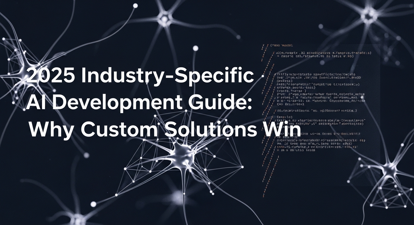 2025年業界特化型AI開発ガイド：カスタムソリューションが勝つ理由