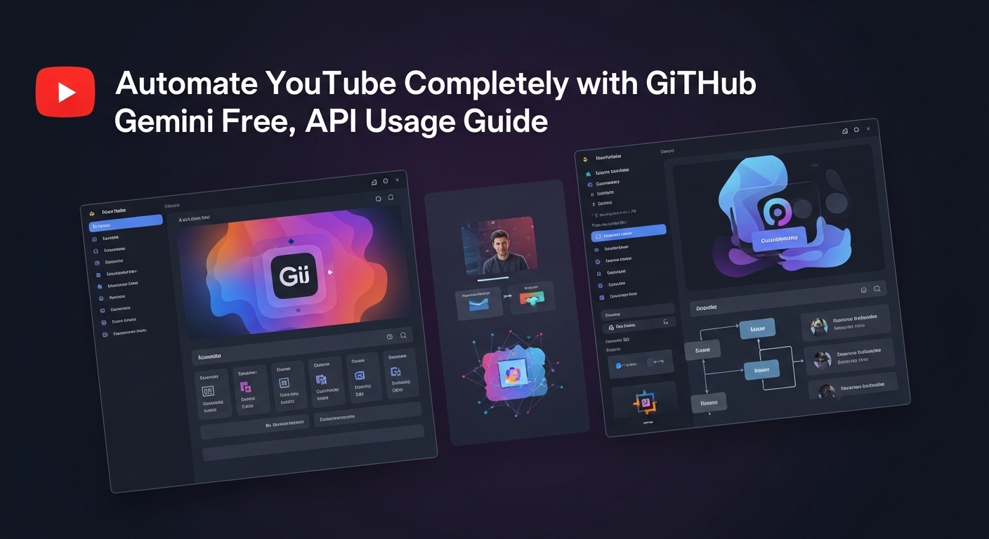 GitHub無料AIエージェントでYouTube完全自動化！Gemini API活用ガイド
